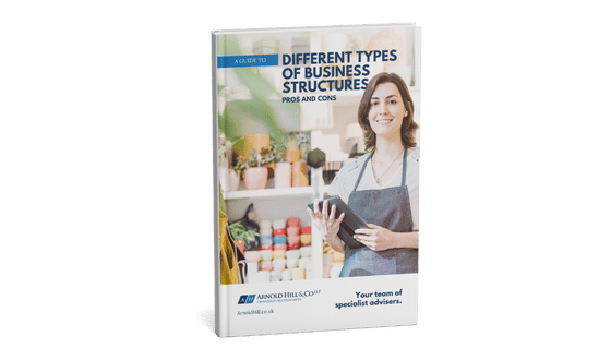 Different types of Business - cover - Arnold Hill