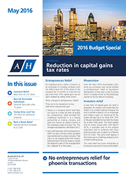 2016 Budget Newsletter
