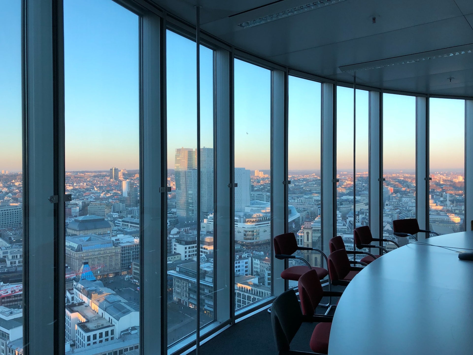 An office boardroom for a business using company secretarial services